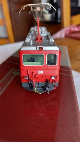 LEMACO : HGe 4/4 FO . Hom 1/87 . BOX + PAPERS . LAITON . 175 ex. 1993 . - Photo 4/12