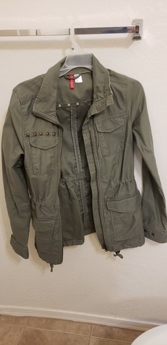 h&m army green jacket