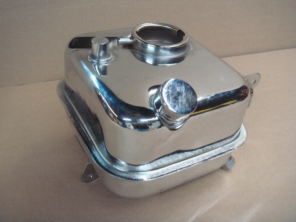 Harley Chrome Oil Tank EVO Pan FX 1971-80 FL 1965-80 62504-65B V-Twin 40-0417 X4 - Image 2 of 4