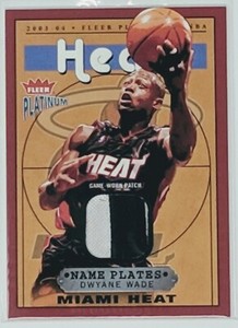 2003-04-Fleer-Platinum-Dwyane-Wade-Name-Plates-RPA-Rookie-card-RC-Jersey