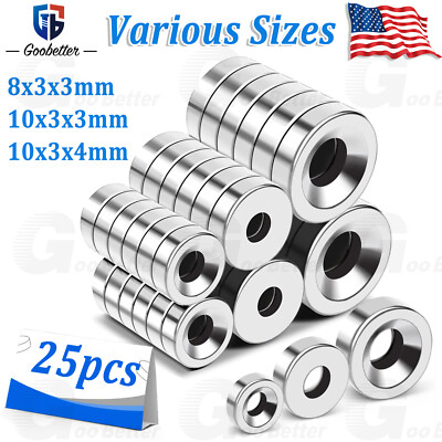 N35 Round Disc Magnets With Hole Small Tiny Neodymium Magne for Door Fridge DIY