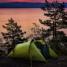 NIGHT CAT 1 / 2 PERSON LIGHTWEIGHT TUNNEL TENT BACKPACKING BIKE CAMPING