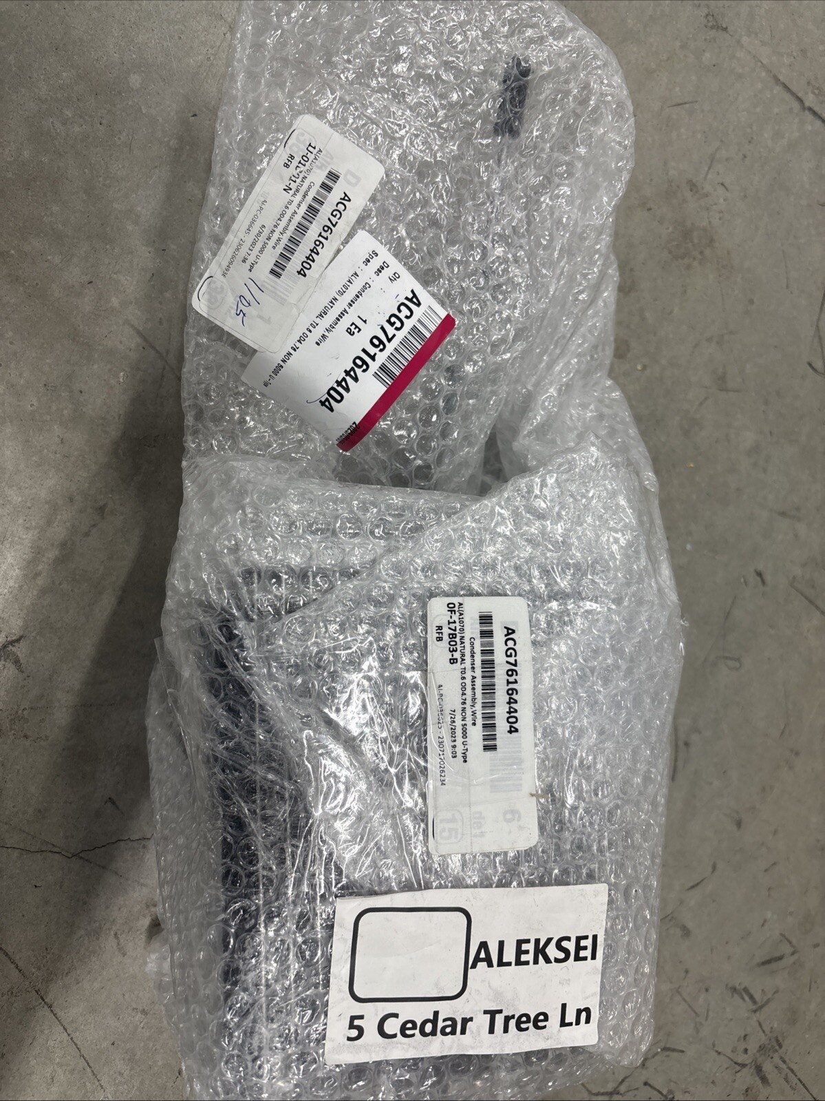 Genuine LG Refrigerator Condenser Wire Assembly ACG76164404 OEM