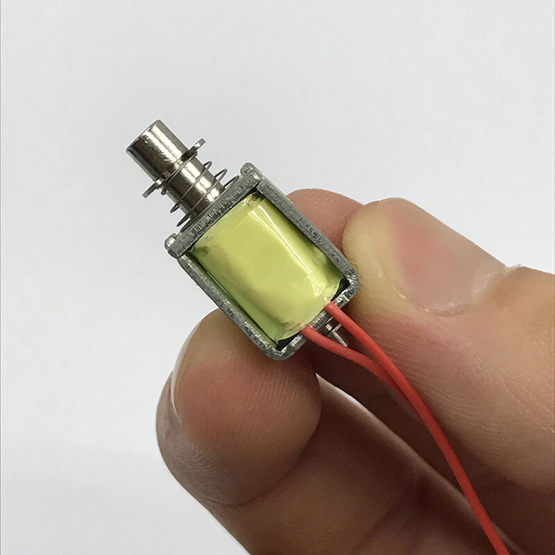 DC 12V Push Pull Through Type Spring Mini Micro Electric Solenoid Electromagnet - Image 3 of 4