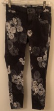 J Brand Womens JB002415 Jeans Skinny Fleur Noir Black Flower Size 24W