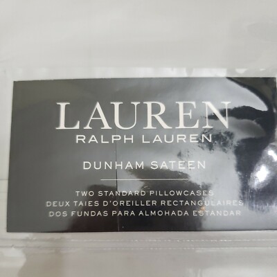 Ralph Lauren Dunham Sateen 300tc 100 Cotton Standard Pillowcases