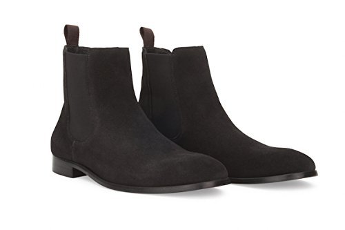 Soul36 Fairmont CHARCOAL / DARK BLUE Chelsea Suede Ankle High Gore Elastic Boot Soul36 Fairmont CHARCOAL / DARK BLUE Chelsea Suede Ankle High Gore Elastic Boot