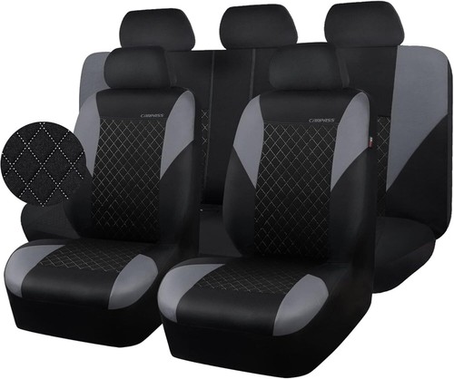 CAR PASS Ultrasonic Embossing Cloth Universal Seat Covers-Breathable Car Seat Co - Picture 8 of 8