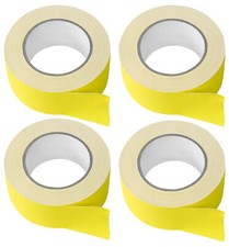  4 Rolls Rockville Pro Audio/Stage Wire ROCK GAFF Yellow Gaffers Tape 2"x100 Ft
