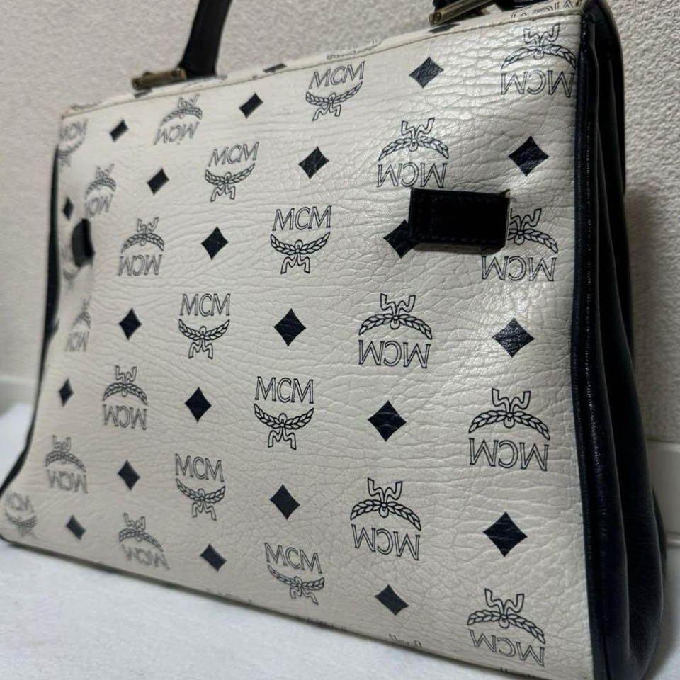 MCM Visetos handbag turnlock padlock Women's Bags & Handbags Authentic