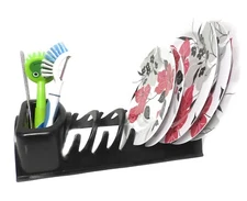 Plastic Dish Rack RV, Boat, Studio Apartment Compact Size 13 3/8" Long x 5.75"