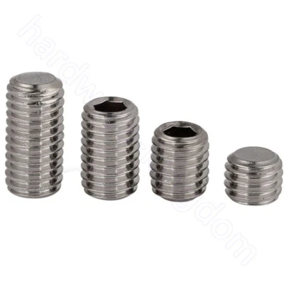 Grub Screws A2 Stainless Steel Allen Socket Cup Point Screw M3 M4 M5 M6 M8 M10