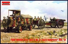 Roden Models 1/72 FWD MODEL B 3-LORRY with BL 8-INCH HOWITZER Mk.VI