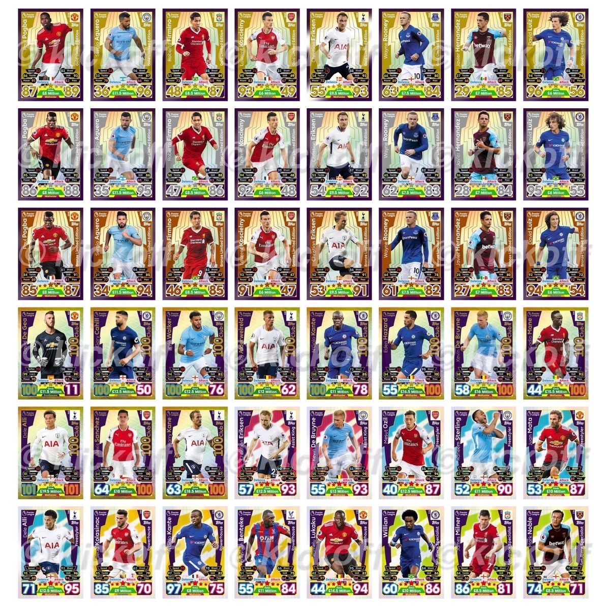 Match Attax 2017-2018: Limited Editions 100 Clubs Man of the Match