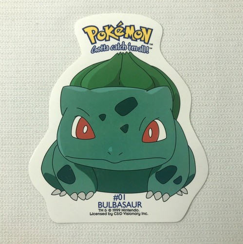 20 Vintage POKEMON 1999 Nintendo 4" Die Cut Stickers UNUSED Glossy FREE SHIPPING - Bild 7 von 12