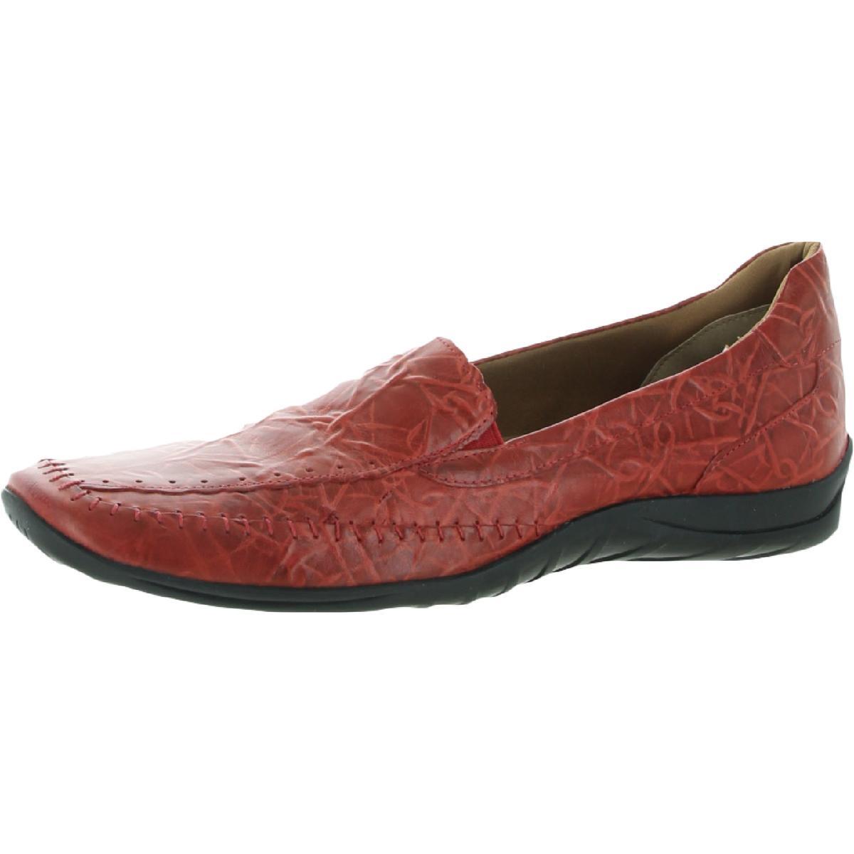 Женские мокасины Elite by Walking Cradles Tyler красные, 7,5 см, узкие (AA,N) BHFO 9497