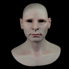 Realistic Silicone Mask Full Headwear Men Mask for Crossdresser Halloween
