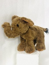Elephant Plush Brown Pachyderm Forest Plush Stuffed Animal Toy 8  Soft LA Zoo