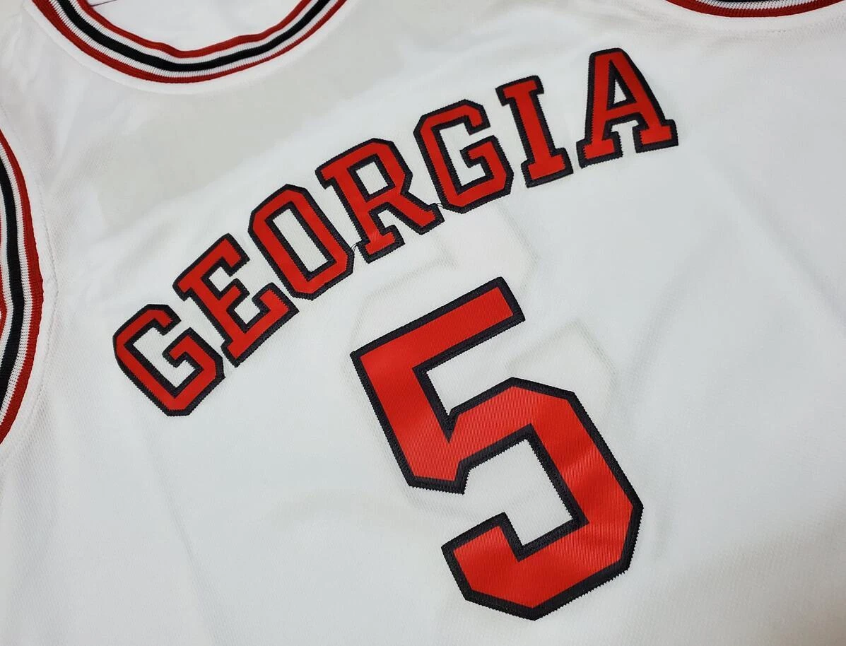 Men Anthony Edwards Georgia #5 Jersey