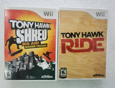 Tony Hawk Shred Tony Hawk Ride Nintendo Wii Video Game Complete Lot Of 2