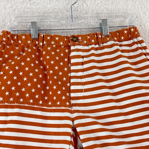 Chubbies Orange The Mericas Flag Shorts Boys Elastic Waist Casual Size Large - Picture 2 of 14