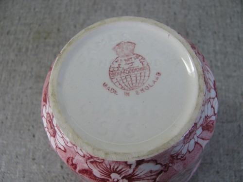 Vtg James Kent Louis Staffordshire Classic Floral 4"Cachepot Flower Pot England - Picture 9 of 9
