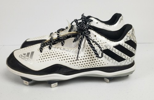 Adidas Litestrike Baseball Cleats White Black Low Top Men's Size 12 - Picture 2 of 20