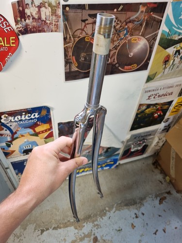 VANNI LOSA VITTUONE - 80s Forcella acciaio Front Fork Vintage eroica bike steel