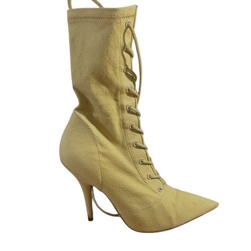 Yeezy Season 6 Stretch Canvas Lace Up Ankle Boots Womens Size 38 - Picture 15 of 16