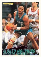 1994-95 Fleer Alonzo Mourning #27 HOF Charlotte Hornets