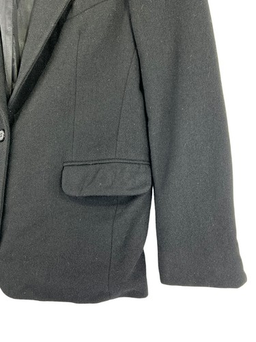 Blazer de Colección Bretton Place Mujer Talla Negro 3 Bolsillos Muescas Solapa Lana - Imagen 8 de 13