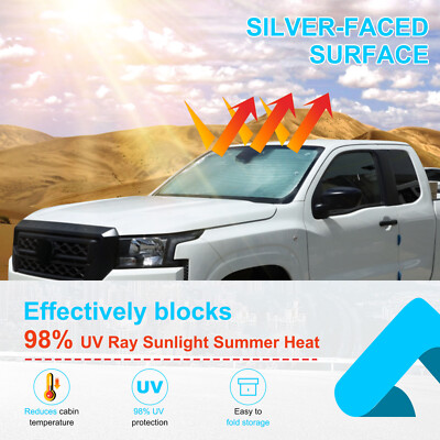 SunShade Windshield Visor UV Block Window Visor Cover For Nissan Frontier 2021+