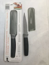 BergHOFF Serrated Utility Knife 4.5"  Stainless Blade with Cover
