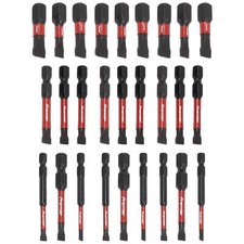 3Pcs Slotted Screwdriver Bit Set Quick Change Connect Impact Driver Tool Bits