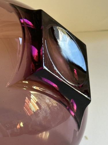 Vintage Hazel-Atlas Moroccan Amethyst Bowls Set Of 5 Dimensions 6”x 2” Excellent - Picture 4 of 15