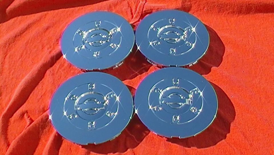 Fits 2000 2001Nissan Maxima Chrome wheel center caps hubcaps 62379 Set of 4 - Image 4 of 4