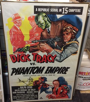 original 1952 "Dick Tracy vs. the Phantom Empire" movie poster one ...