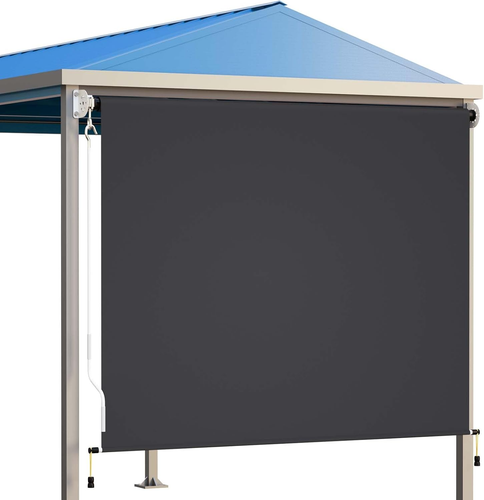 Outdoor Roller Blind, 2 X 2.4M Window Shade, Waterproof Roller Shade, Insulated