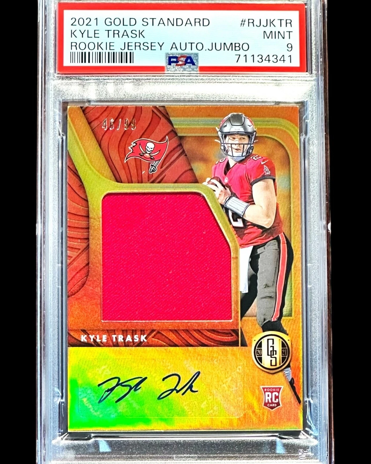 Kyle Trask Panini Gold Standard Rookie Jersey Autographs Jumbo #RJJKTR Base