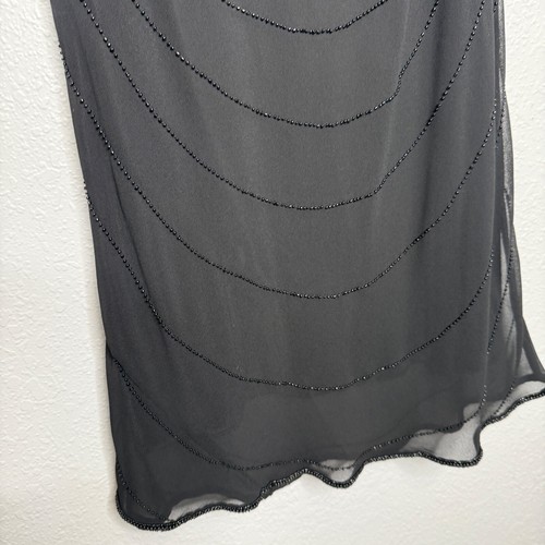 Gebrauchtes Damenkleid Jkara schwarz Perlen Größe 8 Top Zustand - Bild 8 von 9