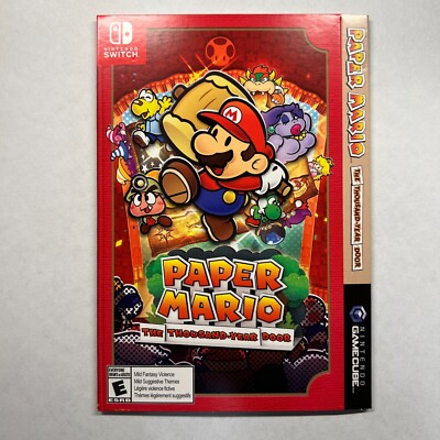 Paper Mario The Thousand-Year Door GameStop Exclusive Slip Cover