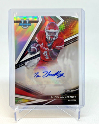 2022-23 Bowman's Best University Ta'Zhawn Henry RC Refractor AUTO #BA-TZH
