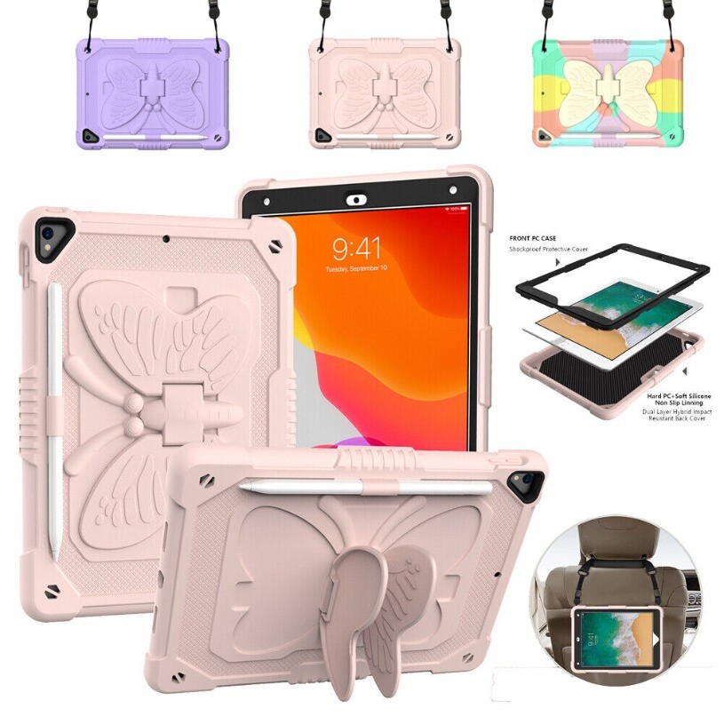 Custodia Universale Per IPad Con Supporto Flip E Portapenne - Compatibile 5a-9a, Pro 11, Air, Mini