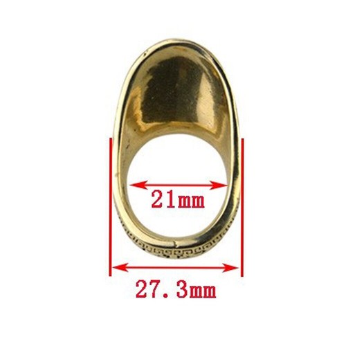 Archery 21mm Copper Thumb Ring Finger Guard Protector Gear Bow Hunting RA - Picture 6 of 10