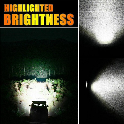 2x 4" LED Light Bar Spot Flood Lights Pods Off-Road Driving Tractor 4WD Car Boat - Picture 3 of 9