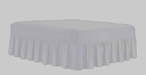 Perkal Rüschen Polycotton Plattform Basis Volant Blatt tiefe Rüschen alle Größen - Bild 6 von 18