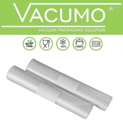 10 Vakuumrollen 30 x 600 cm Vakuumrolle Vakuumbeutel Vakuumtüte VACUMO goffriert