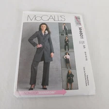 McCalls Pattern M4601 Misses/Miss Petite Lined Jacket Vest Skirt Pants Size 6-12