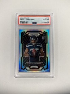 2023 Panini Prizm Zach Charbonnet Silver Variation PSA 10