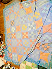 HOME MADE VINTAGE 80 W x 88 L STAR QUILT VERY GOOD CONDITION — photo 4